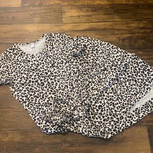 Leopard print maxi dress